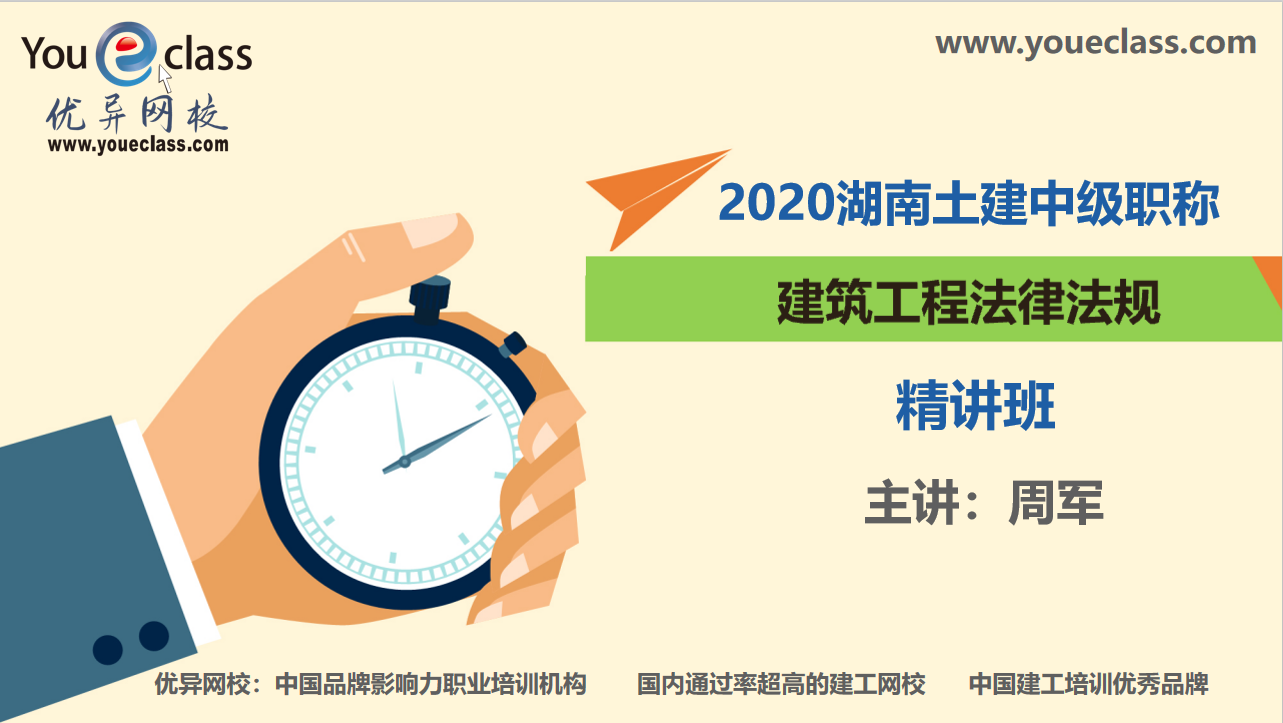 2020中级职称土建专业法律法规精讲